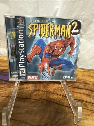 Spider-Man 2 Enter Electro - Sony PlayStation 1 -2001 -PS1 - PSOne - Tested