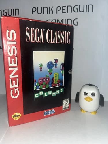 Columns (Sega Genesis, 1990) *CIB* *CARDBOARD BOX VERSION *RARE* *TESTED/WORKS*