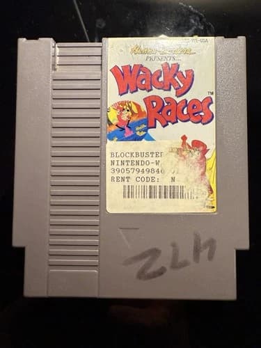 Wacky Races Nintendo NES Cartridge Only Tested Working Authentic