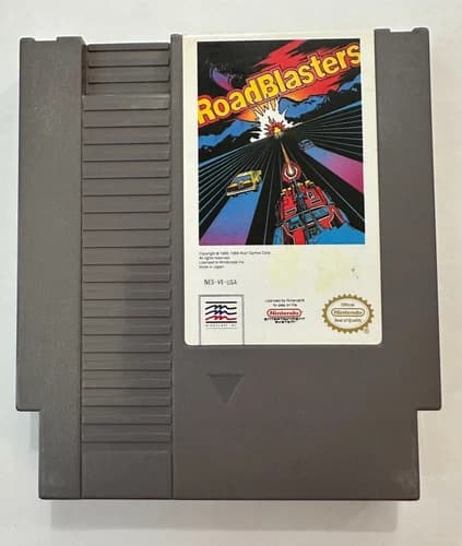 RoadBlasters NES Game Tested Clean Label