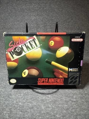 Side Pocket Super Nintendo Entertainment System SNES CIB 17