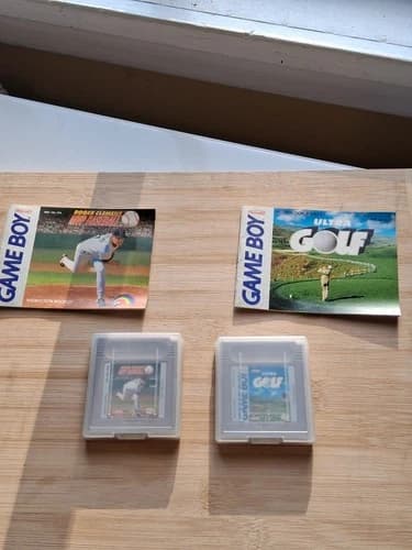 Game Boy Nintendo. Ultra Golf And Roger Clemens Mvp Baseball tested it works!!!!