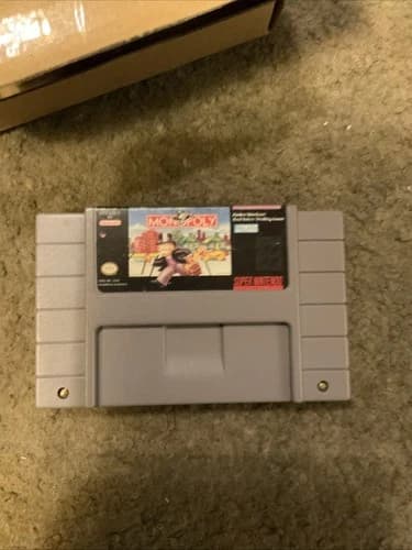 MONOPOLY for SNES Super Nintendo Game