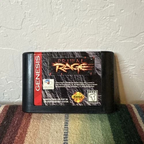 Primal Rage Sega Genesis Authentic Video Game Cartridge Only Tested Working
