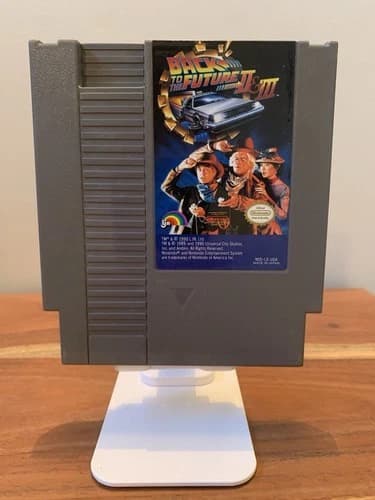Back to the Future II & III - Authentic Nes Game Cartridge - Tested & works