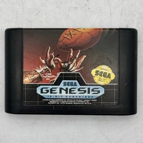 Jerry Glanville's PIGSKIN FOOTBRAWL 1992 (Sega Genesis) Cartridge Only Tested