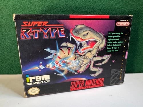 Super R-Type (Super Nintendo SNES, 1991) Complete CIB Authentic