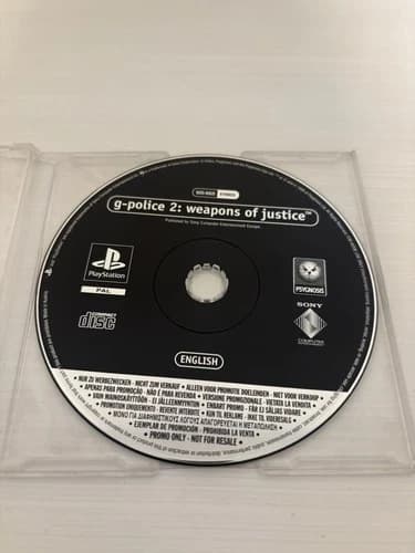 G-Police 2 Weapons of Justice Sony PlayStation 1 Black Label Demo