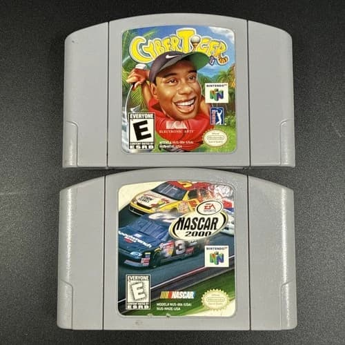 Cyber Tiger (Nintendo 64 1999) N64 Golf Sports PGA Tour NASCAR 2000