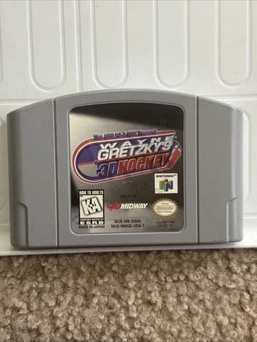 Wayne Gretzky's 3D Hockey 98 (Nintendo 64, N64, 1997) Cleaned Tested Working
