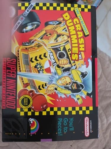 The Incredible Crash Dummies Super Nintendo SNES CIB Complete