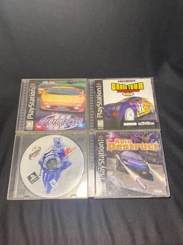 Auto Destruct Need For Speed 3 Hot Pursuit Superbike 2000 Grand Tour Racing PS1
