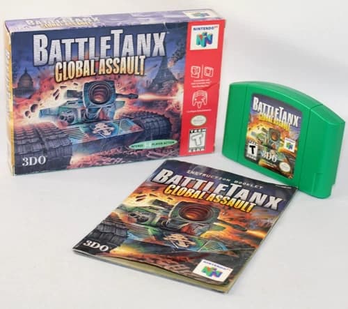 BattleTanx: Global Assault N64 Complete CIB! Authentic! Good Condition! RARE!