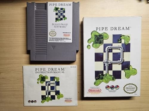Pipe Dream NES CIB Tested And Working