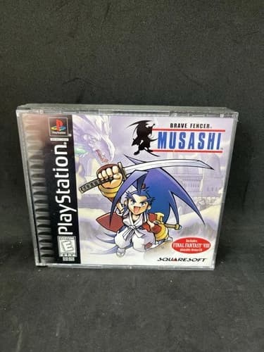 BRAVE FENCER MUSASHI FFVIII DEMO Disc (Playstation PS1) Complete CIB - TESTED