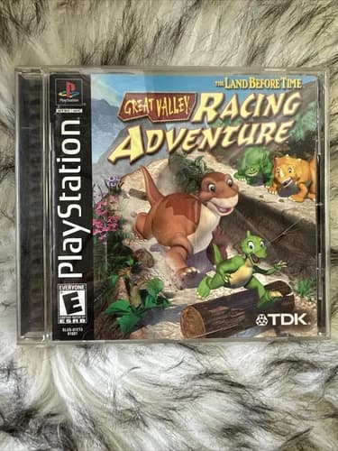 The Land Before Time Great Valley Racing Adventure PS1 PlayStation Video Game