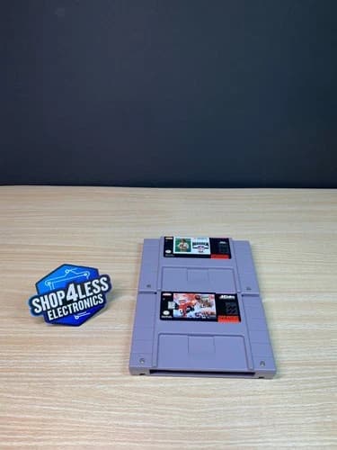 Madden NFL 94/NFL Quarterback Club 96' - SNES Super Nintendo Game