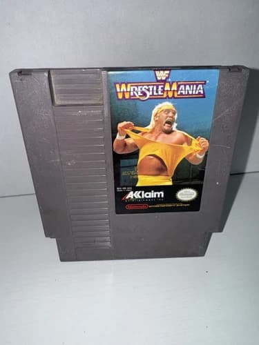WWF WrestleMania (Nintendo Entertainment System, 1988) - Tested & Working -