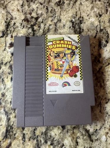 NES Nintendo The Incredible Crash Dummies Game Cartridge Only Working