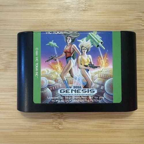 SEGA 💥 Trouble Shooter 💥 Genesis Shmup Cart Only Tested Working 💎 💎 Rare CGR