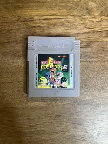 Mighty Morphin Power Rangers (Nintendo Game Boy, 1994) Authentic Tested Working
