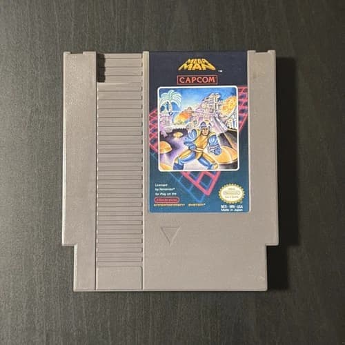 Mega Man (Nintendo NES, 1987) Authentic- Cleaned - Tested