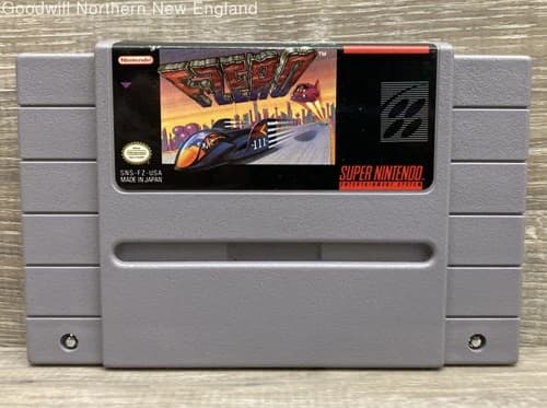 F-Zero Nintendo SNES Video Game Authentic Cartridge Only Tested Works