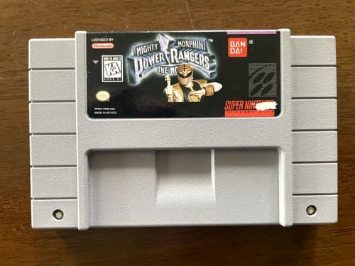 Mighty Morphin Power Rangers: The Movie (SNES, 1995) - GAME ONLY Authentic RARE