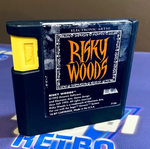 Risky Woods (Sega Genesis, 1992) Cartridge Only Authentic Tested Works