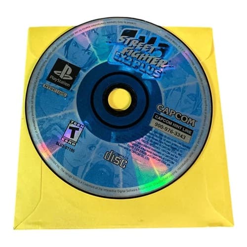 Sony PlayStation 1 PS1 Disc Only TESTED Street Fighter EX2 Plus