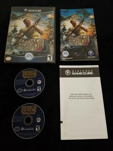 Medal Of Honor Rising Sun Nintendo Gamecube Complete - Black Label