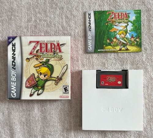 The Legend of Zelda The Minish Cap Complete in Box CIB GBA Game Boy Advance