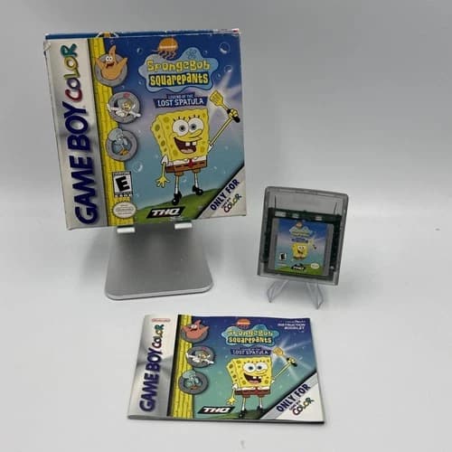 SpongeBob SquarePants: Legend of the Lost Spatula (Game Boy Color, 2001) - CIB!!
