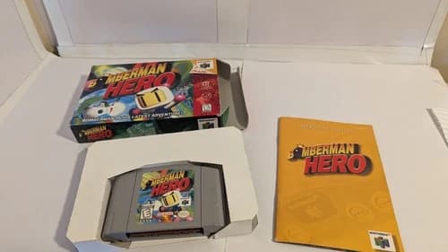Bomberman Hero N64 Nintendo COMPLETE CIB Authentic