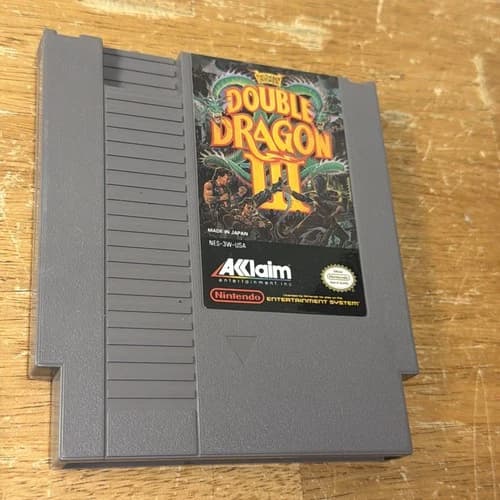 Double Dragon III: The Sacred Stones (Nintendo NES, 1991) Authentic Cart Tested