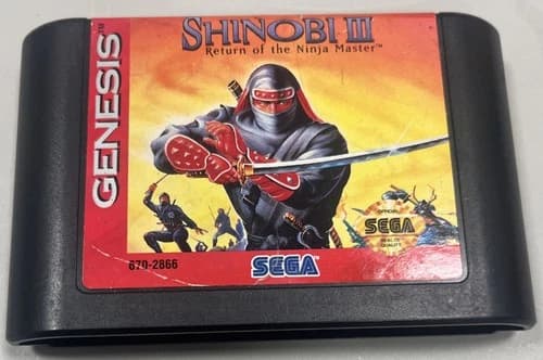 Shinobi III 3 Revenge Of The Ninja Master Sega Genesis (Cartridge Only) - Tested