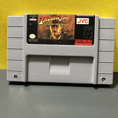 Super Nintendo Snes-Indiana Jones Greatest Adventure-Tested