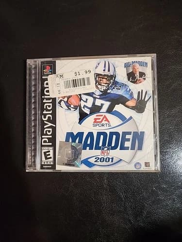Madden NFL 2001 PS1 PlayStation 1 Complete CIB Eddie George Cover Titans