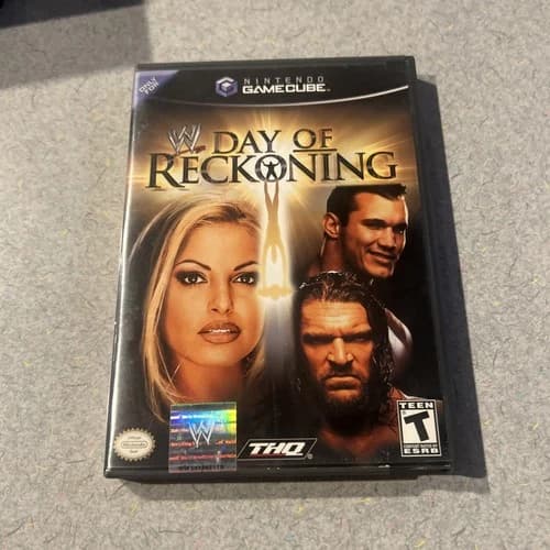 WWE: Day of Reckoning (Nintendo GameCube, 2004) Complete CIB Tested Working