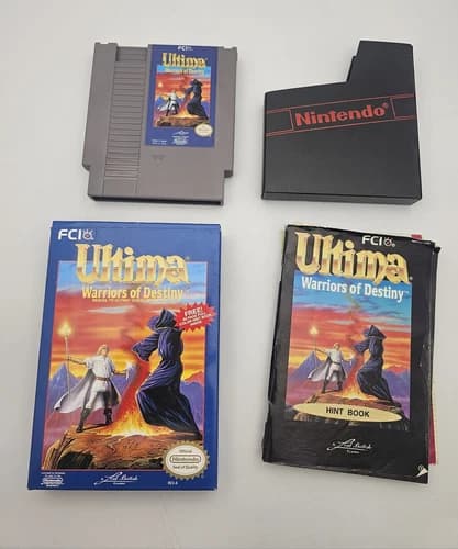 NES Nintendo ULTIMA WARRIORS OF DESTINY Complete CIB Map BOX Manual 1992