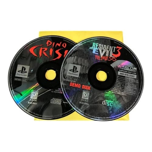 Sony PlayStation 1 PS1 Disc Only Tested Dino Crisis w/ Resident Evil 3 Demo