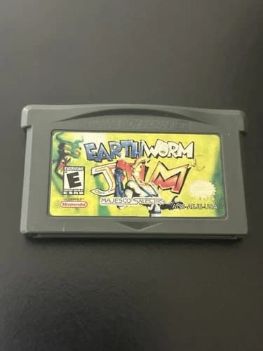Earthworm Jim for Nintendo Game Boy Advance, Authentic, Tested and working