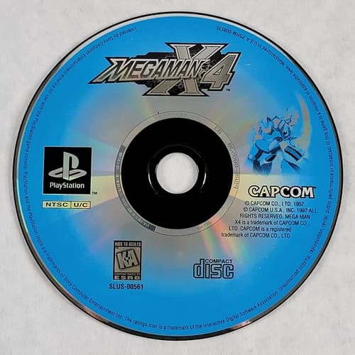 Mega Man X4 - Loose Sony PS1 Playstation 1 Disc