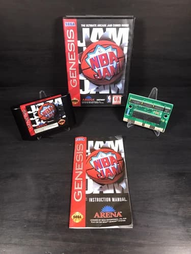 NBA Jam (Sega Genesis, 1994) CIB, Authentic And Tested