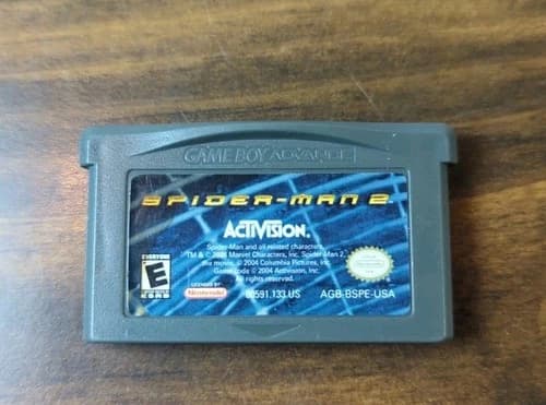 Spider-Man 2 For Game Boy Advance GBA Game Cartridge Only Tested Works