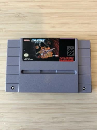 Darius Twin Super Nintendo SNES Tested Authentic Clean Cartridge