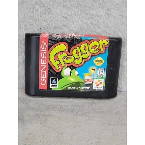Frogger Sega Genesis Game Cartridge Majesco Sales Konami 1998 NTSC-U/C Everyone