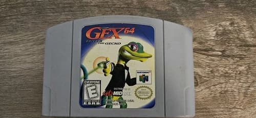 N64 Gex 64 Enter the Gecko Nintendo 64 Authentic Game Tested Working GEX