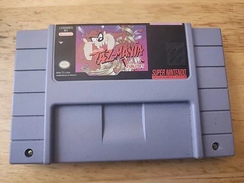 Taz-Mania (Super Nintendo SNES) Authentic & Tested