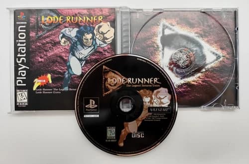 Lode Runner: The Legend Returns (Sony PlayStation 1 PS1, 1998) COMPLETE CIB Reg.